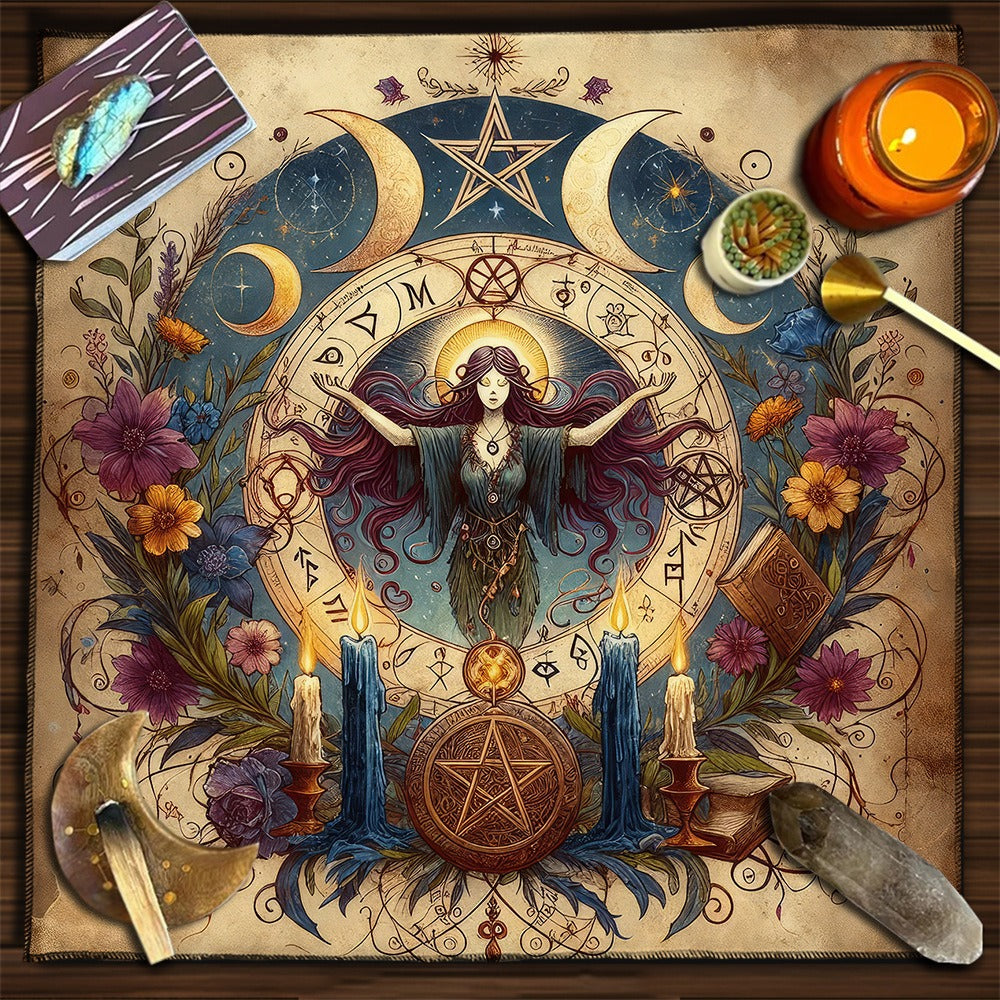 Geometric Tarot Tablecloth