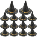 Bottle Witch Hats 24PCS Miniature Witch Hats Halloween Witch Hats Mini Wizard Hat Beverage Bottle Toppers Mini Doll House Decor Little Witch Hat for Crafts DIY Accessories