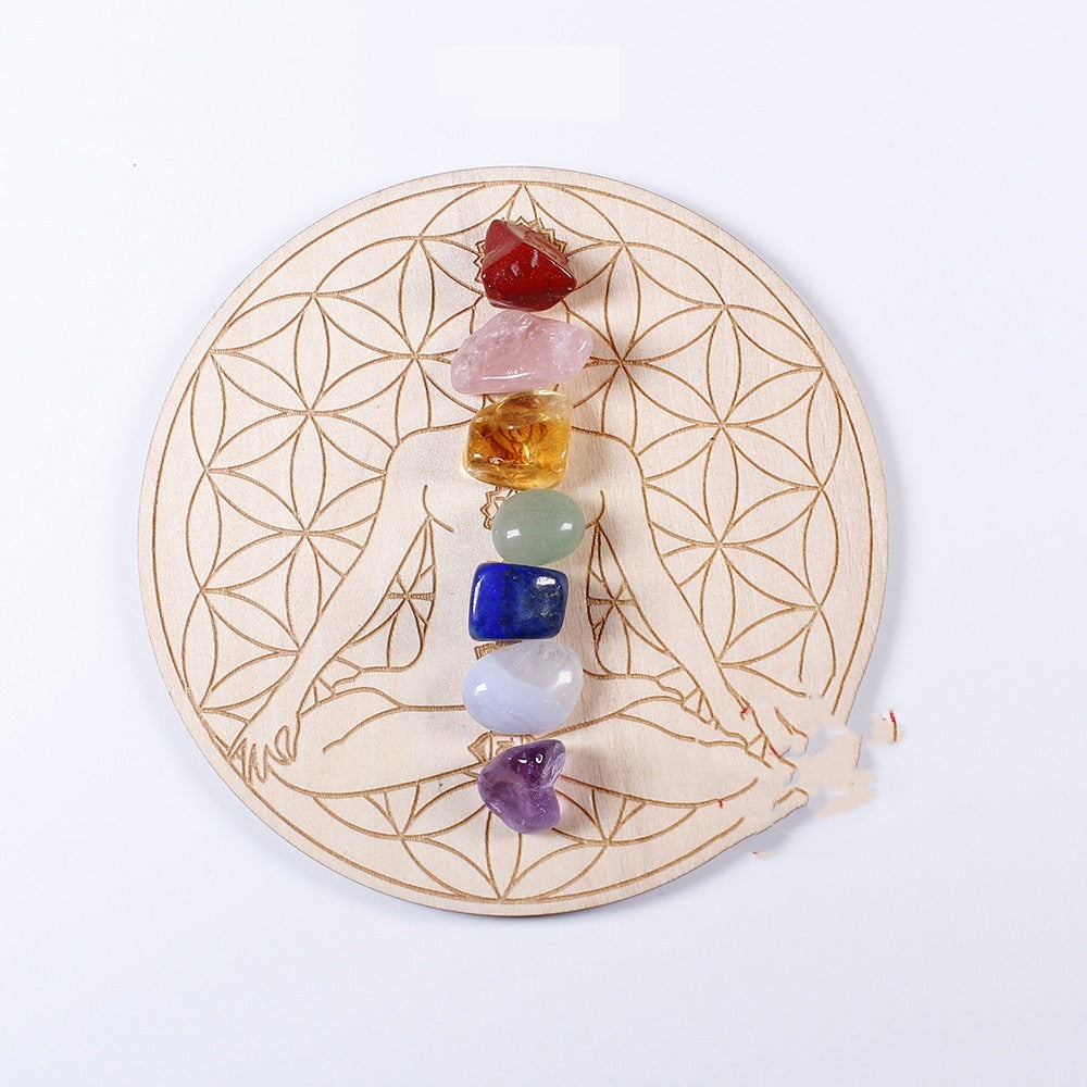 Natural Crystal Gemstone Yoga Set