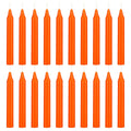Mega Candles 20 pcs Unscented Orange Exquisite Mini Taper Candles 4 Inch Tall x 1/2 Inch Diameter Magic Chimes Enchantment Rituals Casting Spells Witchcraft Wiccan Altar Metaphysical