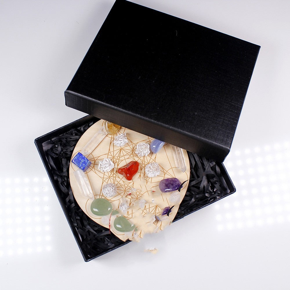 Natural Crystal Gemstone Yoga Set