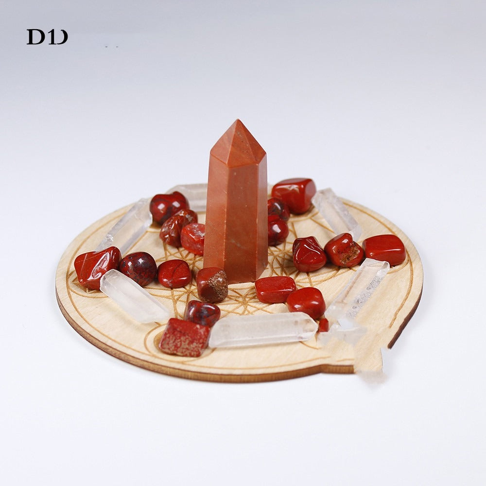 Natural Crystal Gemstone Yoga Set