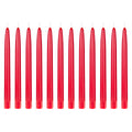 Mega Candles 12 pcs Unscented Red Self Fitting Taper Candles Hand Poured Wax Candle 10 Inch x 7/8 Inch Home Décor Wedding Receptions Centerpieces Birthdays Celebrations Romantic Dinners
