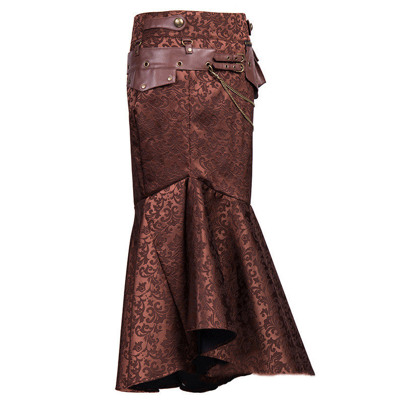 Hollow High Waist Slimming Fishtail Skirt