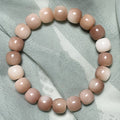 Violet Bracelet with Natural Bodhi Seeds Wrap