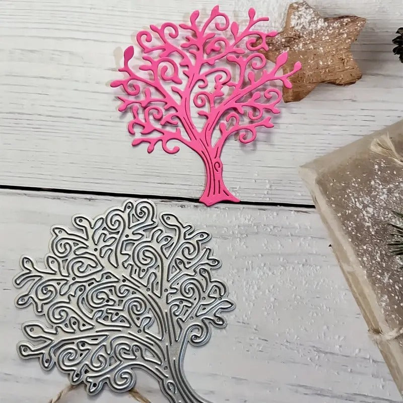 Tree Cutting Embossing Stencils for DIY Crafting