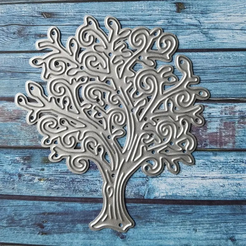 Tree Cutting Embossing Stencils for DIY Crafting