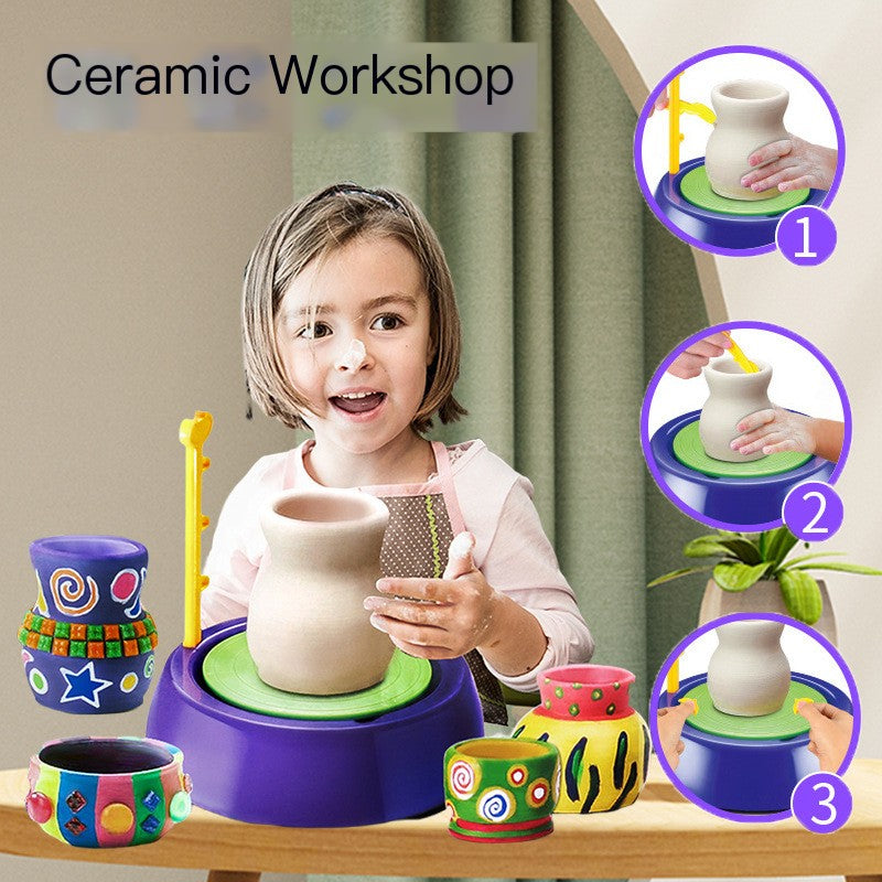 Kids DIY Air-Dry Clay Tool Set for Pottery Crafting