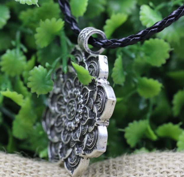 Tibetan Spirit Necklace with Mandala Pendant