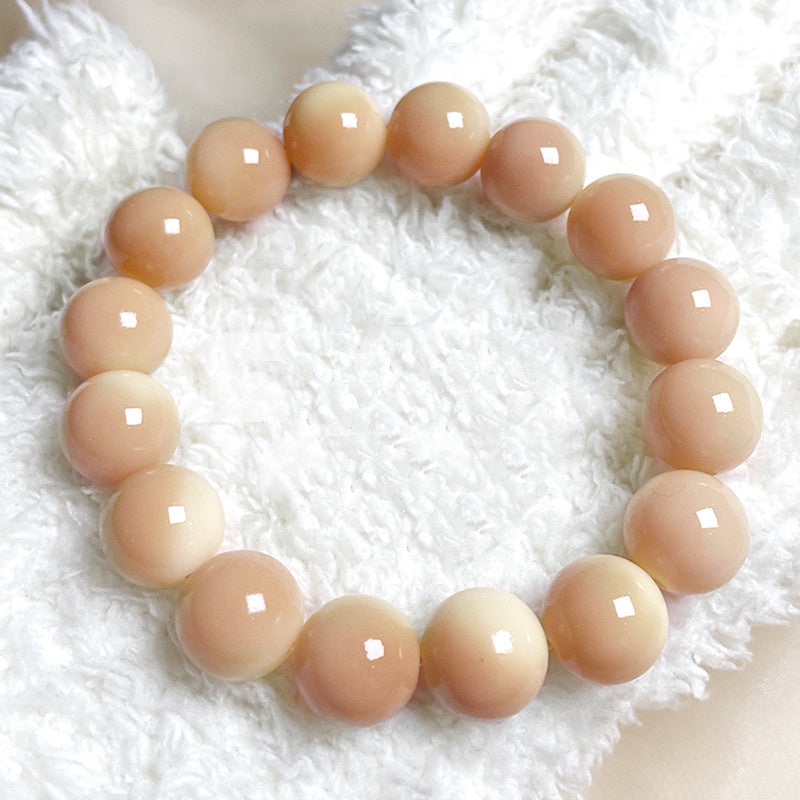 Violet Bracelet with Natural Bodhi Seeds Wrap