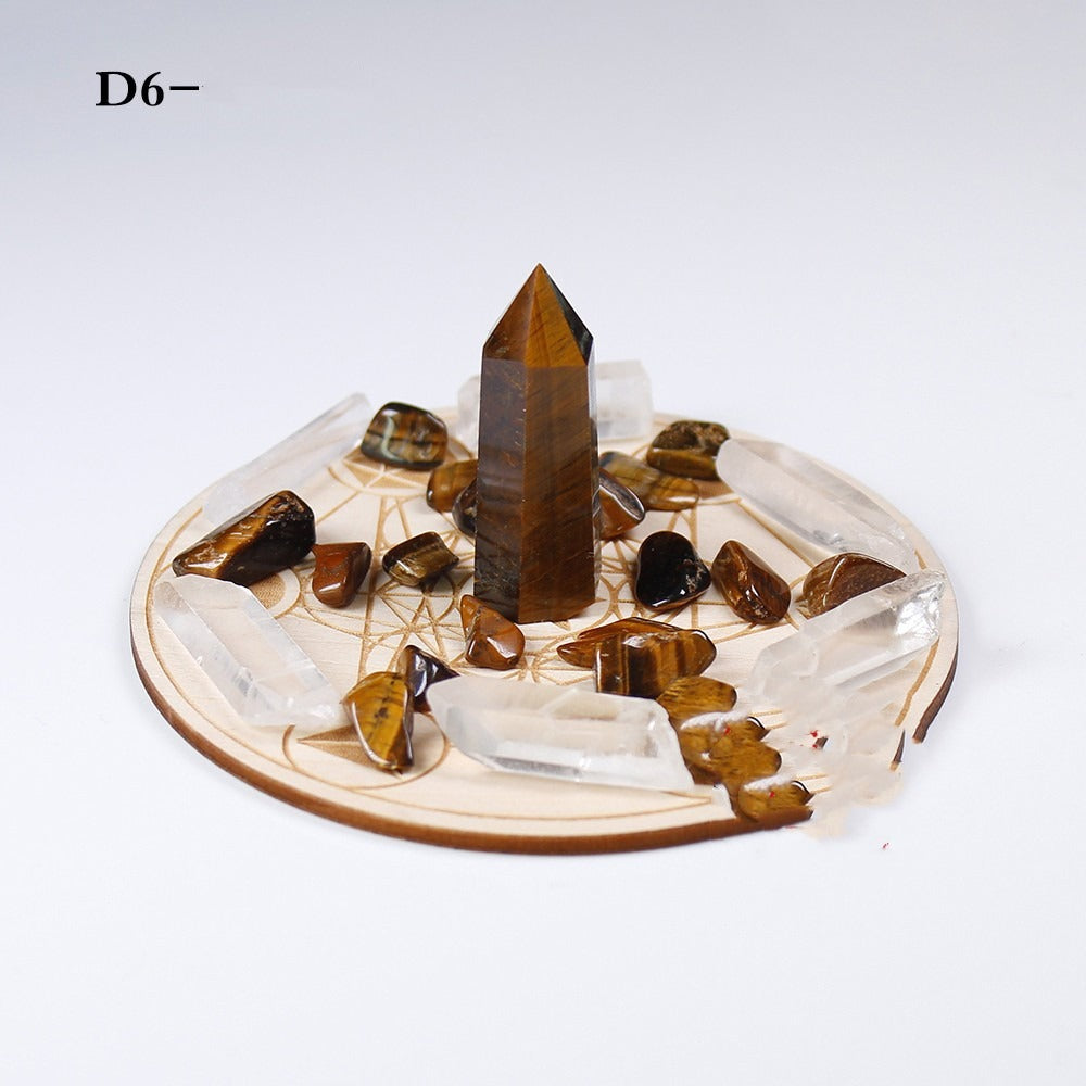 Natural Crystal Gemstone Yoga Set