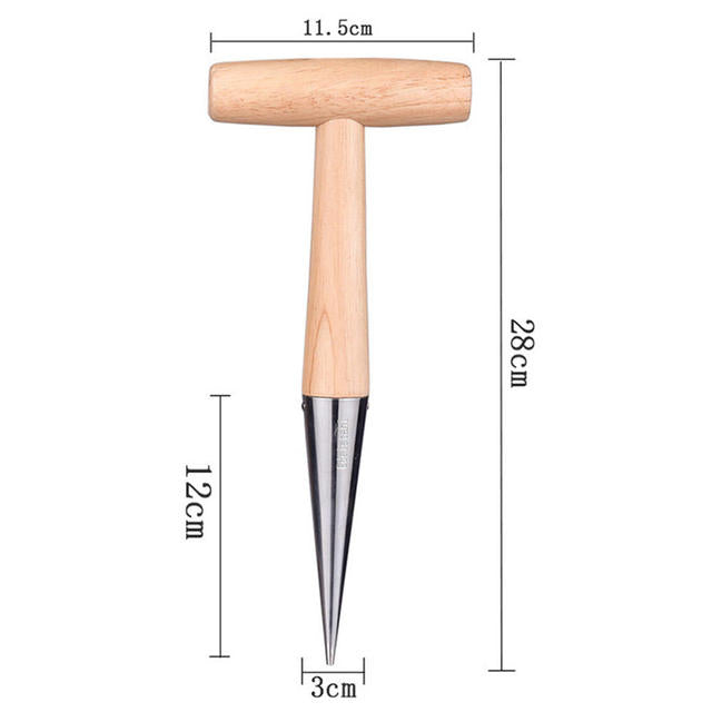 Wooden Gardening Tools for Planting Seeds and Bulbs