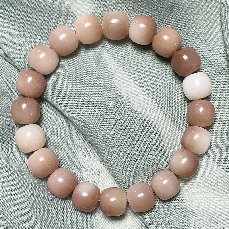 Violet Bracelet with Natural Bodhi Seeds Wrap